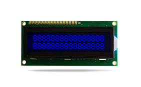 JXD1602A字符液晶 FSTN黑膜蘭光蘭字